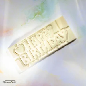 Moule Chocolat Tablette Happy Birthday (x4) Chocolate World 12