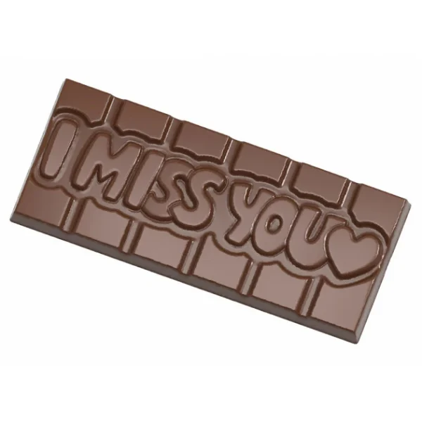 Moule Chocolat Tablette I Miss You (x4) Chocolate World 3