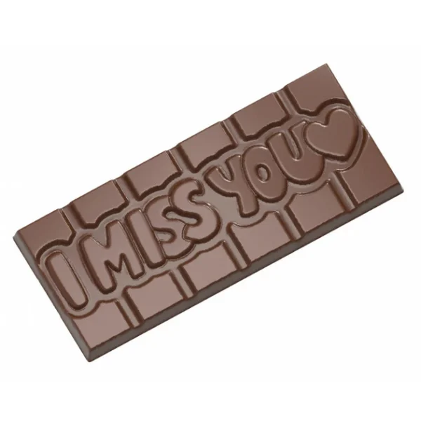 Moule Chocolat Tablette I Miss You (x4) Chocolate World 1