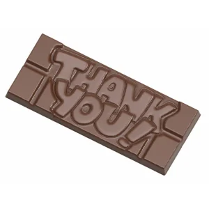 Moule Chocolat Tablette Thank You (x4) Chocolate World 9