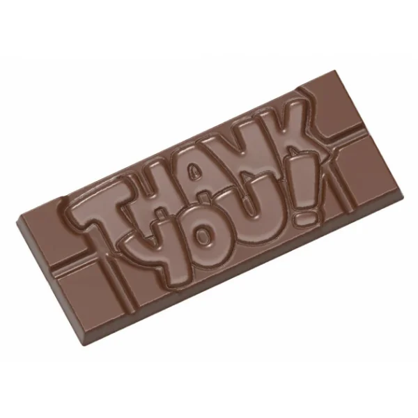 Moule Chocolat Tablette Thank You (x4) Chocolate World 1