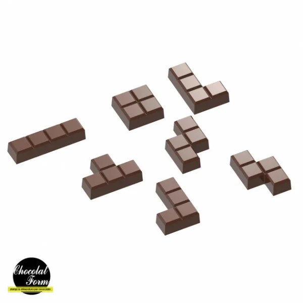 Moule Chocolat Tetromino (x14) Chocolat Form 1