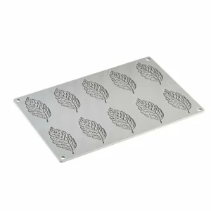 Moule Silicone Gourmand Plume 8,4 x 3,8 x H 0,2 cm (x10) Pavoni 10