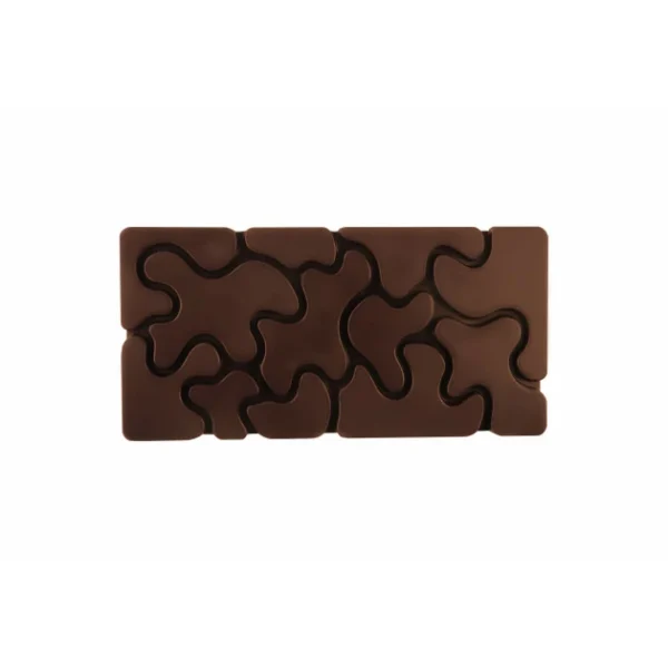 Moule Tablette Chocolat Camouflage 15,4 x 7,7 cm x H 0,8 cm (x3) Pavoni 1