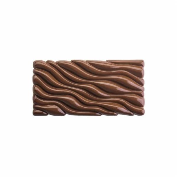 Moule Tablette Chocolat Fluid Vallée 15,4 x 7,7 x H 1,1 cm (x3) Pavoni 1