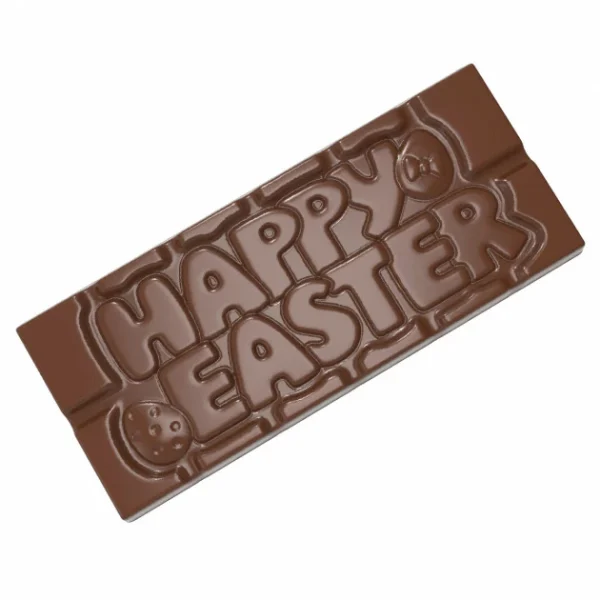 Moule Tablette Chocolat Happy Easter 11,8 x 5 cm (x4) Chocolate World 1