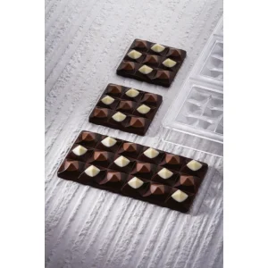 Moule Tablette Chocolat Mini Moulin 7 x 7 cm x H 1,4 cm (x6) Pavoni 6