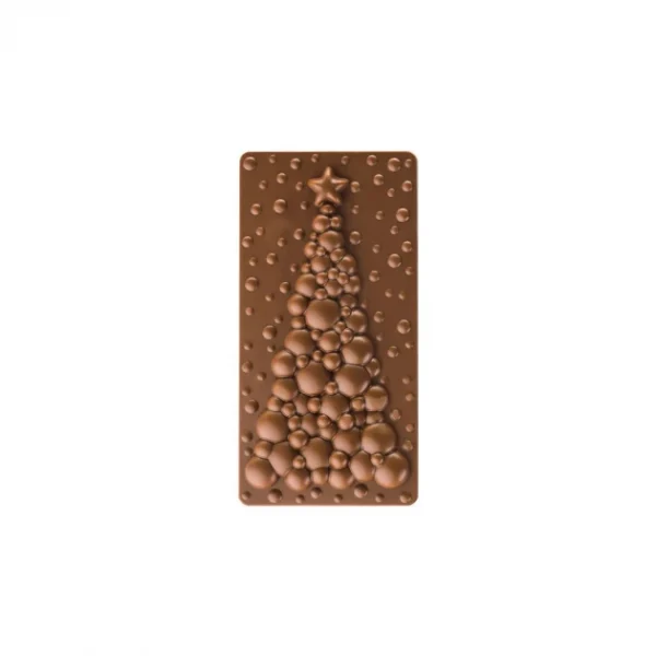 Moule Tablette Chocolat Sapin Bubble 15,4 x 7,7 cm Pavoni 1