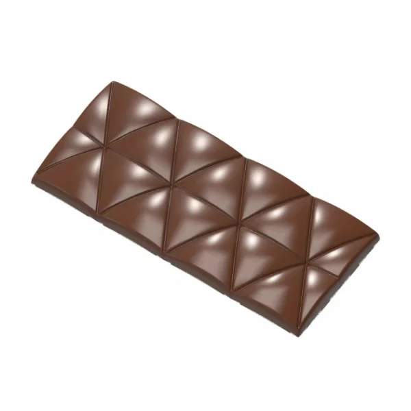 Moule Tablette Chocolat Triangles Convexes 12,4 x 5,5 cm (x4) Chocolate World 1